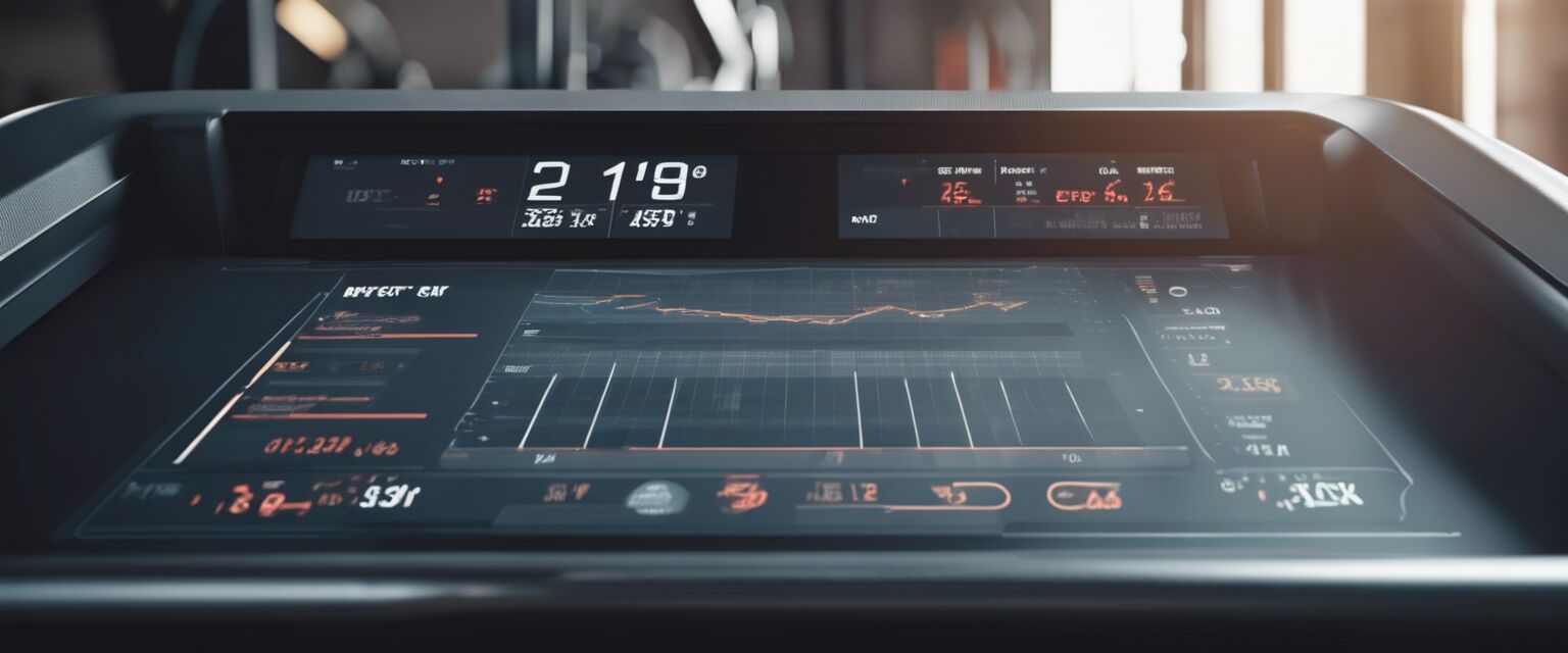 Treadmill touchscreen display